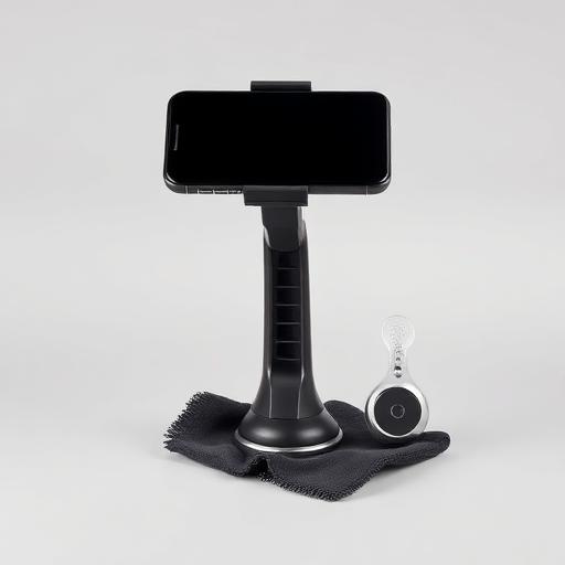Car phone mount, microfibre cloth and air freshener