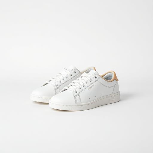 White leather sneakers